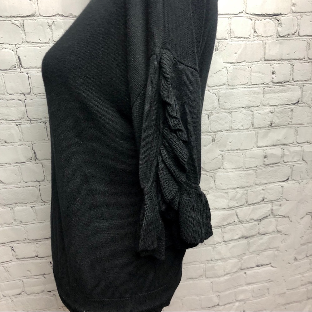 Halogen Ruffle Short Sleeve Sweater - Picture 5 of 7